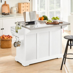 Sobuy Kitchen Trolley With 3 Drawers 130X71X91Cm Classic Fkw41-Ii-St - thumbnail 9