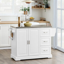 Sobuy Kitchen Trolley With 3 Drawers 130X71X91Cm Classic Fkw41-Ii-St - thumbnail 6