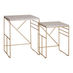 Orsina Stunning Design Set Of 2 Square Side Tables, Elegant Side Tables For Livingroom, Functional Bedside Table - thumbnail 2