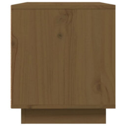 Berkfield Tv Cabinet Honey Brown 80X35X40.5 Cm Solid Wood Pine - thumbnail 6