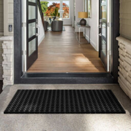 Nicoman Black Honeycomb Heavy Duty Door Mat, 75Cm X 45Cm - thumbnail 2