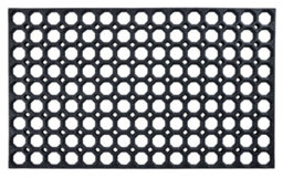 Nicoman Black Honeycomb Heavy Duty Door Mat, 75Cm X 45Cm - thumbnail 1