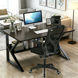 K-Shaped Gaming Desk Computer Gaming Table W/ Storage Pedal 120X60X75Cm - thumbnail 1
