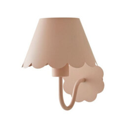 Valuelights Hattie Pair Of Pink Scallop Rechargeable Wall Lights - thumbnail 7