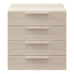 GoodHome Atomia Freestanding Matt Oak Effect 4 Drawer Chest Of Drawers (H)750mm (W)750mm (D)450mm - thumbnail 1