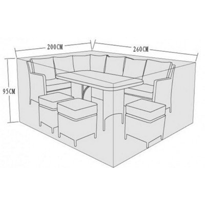 Signature Weave Corner Sofa Sets Cover Katherine Charlotte Edwina 200X260X95Cm - image 1