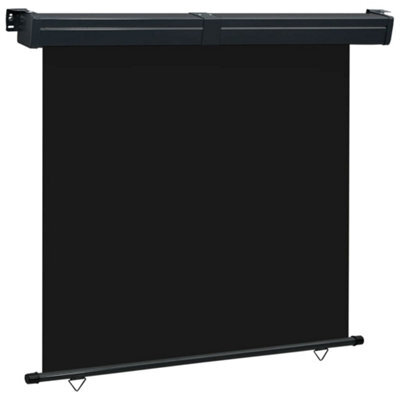 Walplus Balcony Side Awning Garden Sun Shade Canopy Gazebo For Back Door, Porch, Patio 165X250 Cm Black - image 1