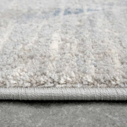 Loomed Silver Blue Distressed Abstract Geometric Area Rug 120X170Cm - thumbnail 3