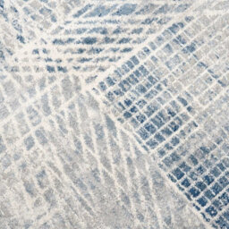 Loomed Silver Blue Distressed Abstract Geometric Area Rug 120X170Cm - thumbnail 4