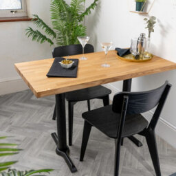 domli Solid Wood Oak Table Top - 1200M X 600mm X 40mm - Top Grade European Wooden Large Square Kitchen Dining Tabletop Worktop Desktop - thumbnail 2