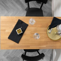 domli Solid Wood Oak Table Top - 1200M X 600mm X 40mm - Top Grade European Wooden Large Square Kitchen Dining Tabletop Worktop Desktop - thumbnail 5
