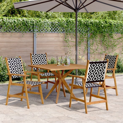 Berkfield 5 Piece Garden Dining Set Solid Wood Acacia - image 1