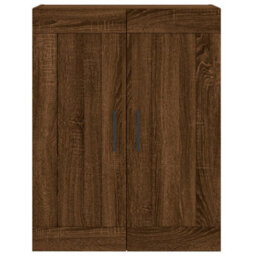 Berkfield Wall Mounted Cabinet Brown Oak 69.5X34X90 Cm Engineered Wood - thumbnail 6