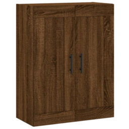 Berkfield Wall Mounted Cabinet Brown Oak 69.5X34X90 Cm Engineered Wood - thumbnail 2