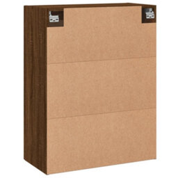 Berkfield Wall Mounted Cabinet Brown Oak 69.5X34X90 Cm Engineered Wood - thumbnail 9