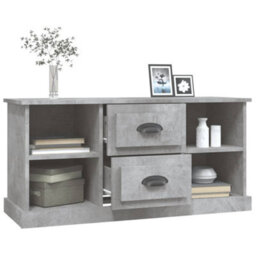 Berkfield Durable Tv Cabinet Concrete Grey 99.5X35.5X48 Cm Engineered Wood - thumbnail 5
