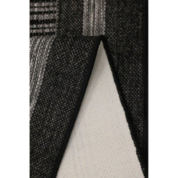 Melrose County Flatweave Black Bordered Indoor Non-Slip Large Area Rug 160/225Cm - thumbnail 4