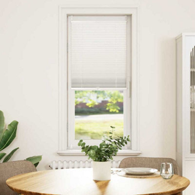 Walplus White Plisse Blind 50X100Cm Pleated Window Shade - image 1