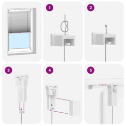Walplus White Plisse Blind 50X100Cm Pleated Window Shade - thumbnail 5