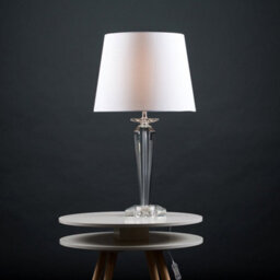 Valuelights Davenport Modern Clear Genuine K9 Crystal Table Lamp Base - thumbnail 5