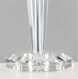 Valuelights Davenport Modern Clear Genuine K9 Crystal Table Lamp Base - thumbnail 3