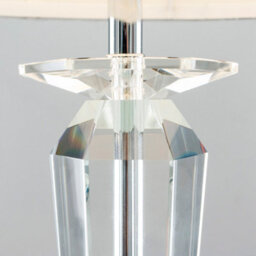 Valuelights Davenport Modern Clear Genuine K9 Crystal Table Lamp Base - thumbnail 2