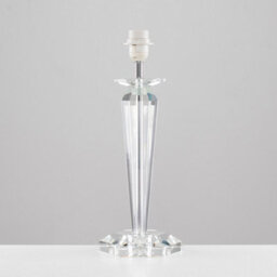 Valuelights Davenport Modern Clear Genuine K9 Crystal Table Lamp Base - thumbnail 1
