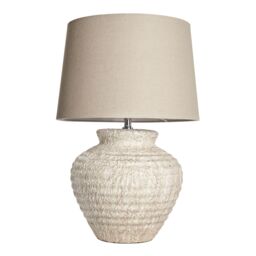 Inlight Riacho Round Matt Sand Effect Table Lamp - thumbnail 3