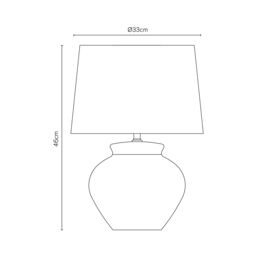 Inlight Riacho Round Matt Sand Effect Table Lamp - thumbnail 9