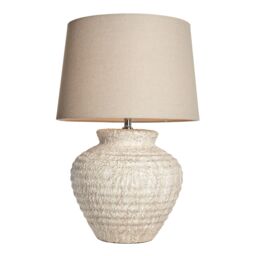 Inlight Riacho Round Matt Sand Effect Table Lamp - thumbnail 2