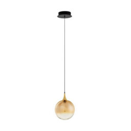 Luminosa Lighting Luminosa Orenda Globe Pendant Ceiling Light Champagne, Brass Gold, Matt Black Led 5W 250Lm 3000K - thumbnail 1