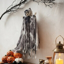 Garden Greatness Hanging Grey Halloween Reaper Decoration - thumbnail 2