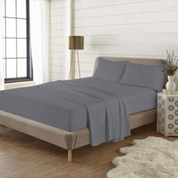 Homes & Linen Fitted Sheets Flannelette Brushed 100% Cotton 25Cm Thermal Flannel Warm & Soft Bed Sheets