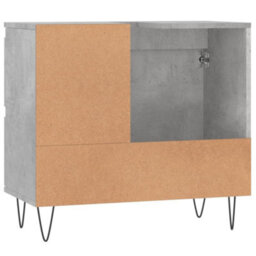 Berkfield Bathroom Cabinet Concrete Grey 65X33X60 Cm Engineered Wood - thumbnail 7