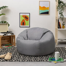 icon Adult Classic Beanbag Outdoor Waterproof Bean Bags Ready Filled - Grey - thumbnail 5