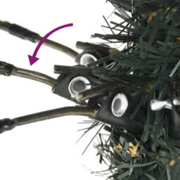 Berkfield Artificial Christmas Tree With Stand Green 240 Cm Pvc - thumbnail 4