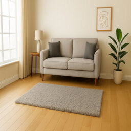 Uetian Luxury Silver Shaggy Rug 160X230 5Cm Deep Pile, Soft & Cozy Rectangular Carpet - thumbnail 7