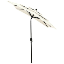 Walplus 3-Tier Garden Parasol With Aluminium Pole Sand 2X2 M - thumbnail 3