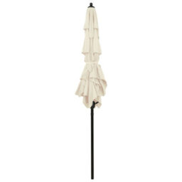 Walplus 3-Tier Garden Parasol With Aluminium Pole Sand 2X2 M - thumbnail 4