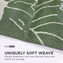 Homescapes Ada Botanical White & Green Outdoor Rug, 240 X 300 Cm - thumbnail 4
