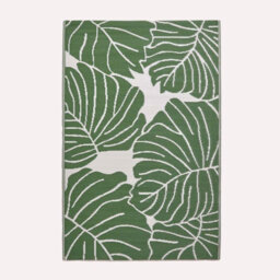 Homescapes Ada Botanical White & Green Outdoor Rug, 240 X 300 Cm - thumbnail 1