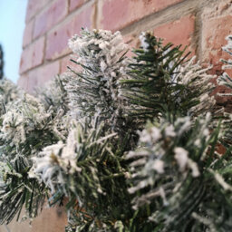 Samuel Alexander 30 X 270Cm 9Ft Kaemingk Luxury Green Christmas Imperial Garland Snowflocked - thumbnail 6
