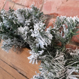 Samuel Alexander 30 X 270Cm 9Ft Kaemingk Luxury Green Christmas Imperial Garland Snowflocked - thumbnail 8