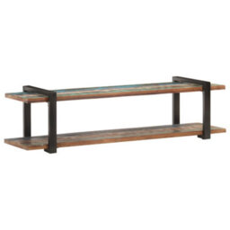 Berkfield Industrial Tv Cabinet 160X40X40 Cm Solid Reclaimed Wood - thumbnail 7