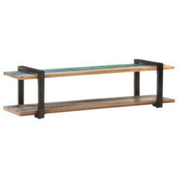 Berkfield Industrial Tv Cabinet 160X40X40 Cm Solid Reclaimed Wood - thumbnail 9