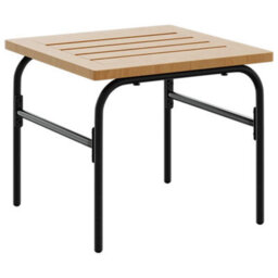 Walplus Garden Nest Of Coffee Tables 2 Pcs Brown And Black Steel - thumbnail 4