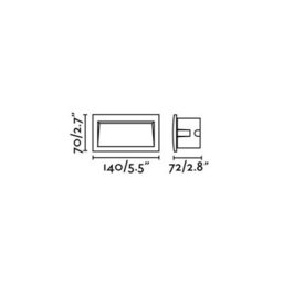 Luminosa Lighting Luminosa Sedna Led Outdoor Recessed Wall Light Dark Grey Ip65 - thumbnail 3