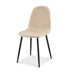 Bravich Ron Velvet Dining Chair - Ivory - thumbnail 4