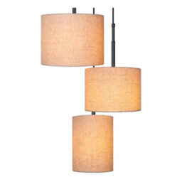 Lucide Maya - Pendant Light - 46 Cm - 3Xe27 - Black - thumbnail 3