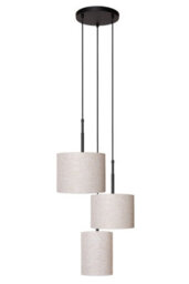 Lucide Maya - Pendant Light - 46 Cm - 3Xe27 - Black - thumbnail 2